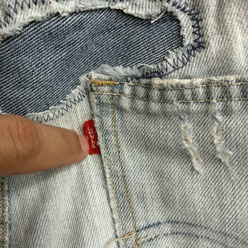VINTAGE Levi's 549 Men Jeans 38X30 Denim Low Loose Baggy Skater Y2K Thrashed